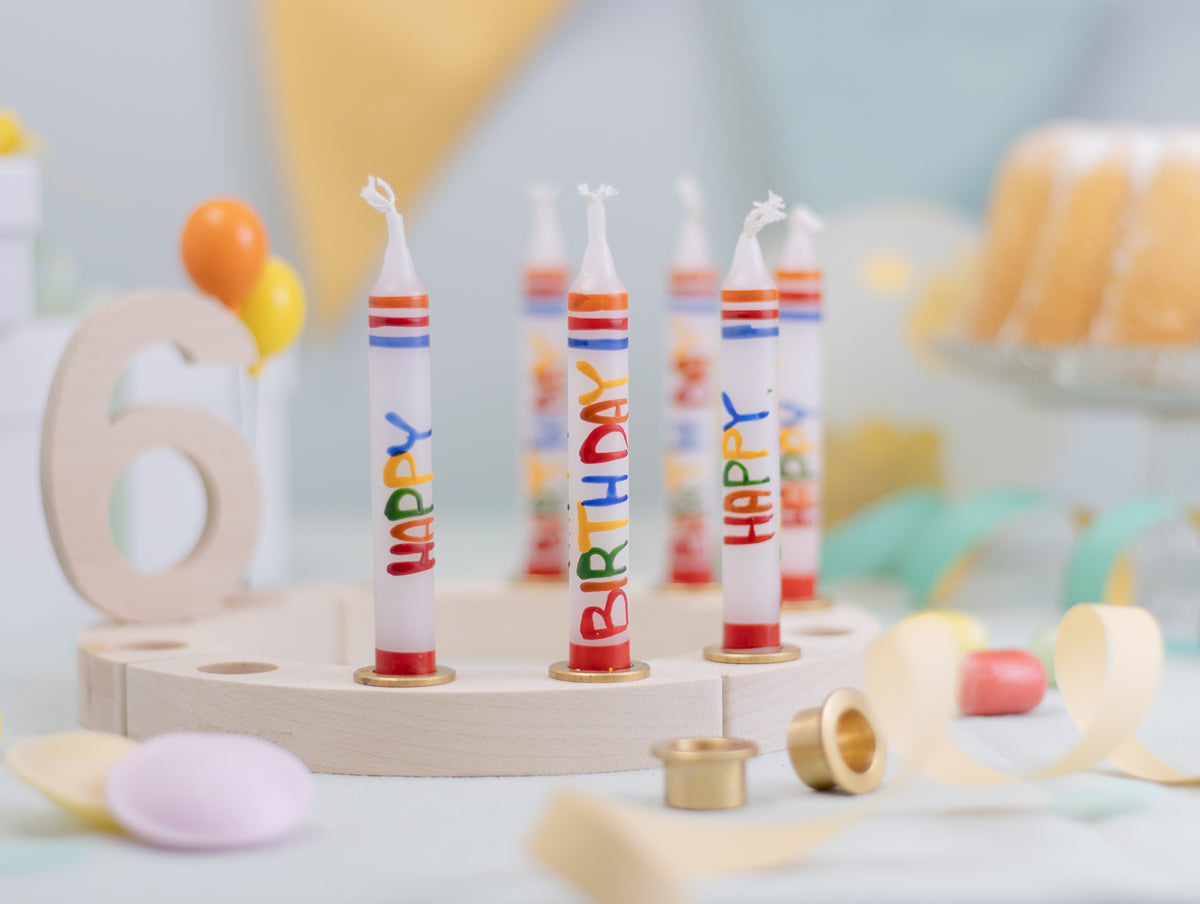 Geburtstagskerze Schriftzug Happy Birthday