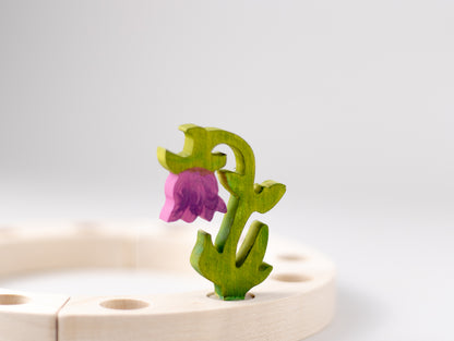 Steckfigur Glockenblume pink