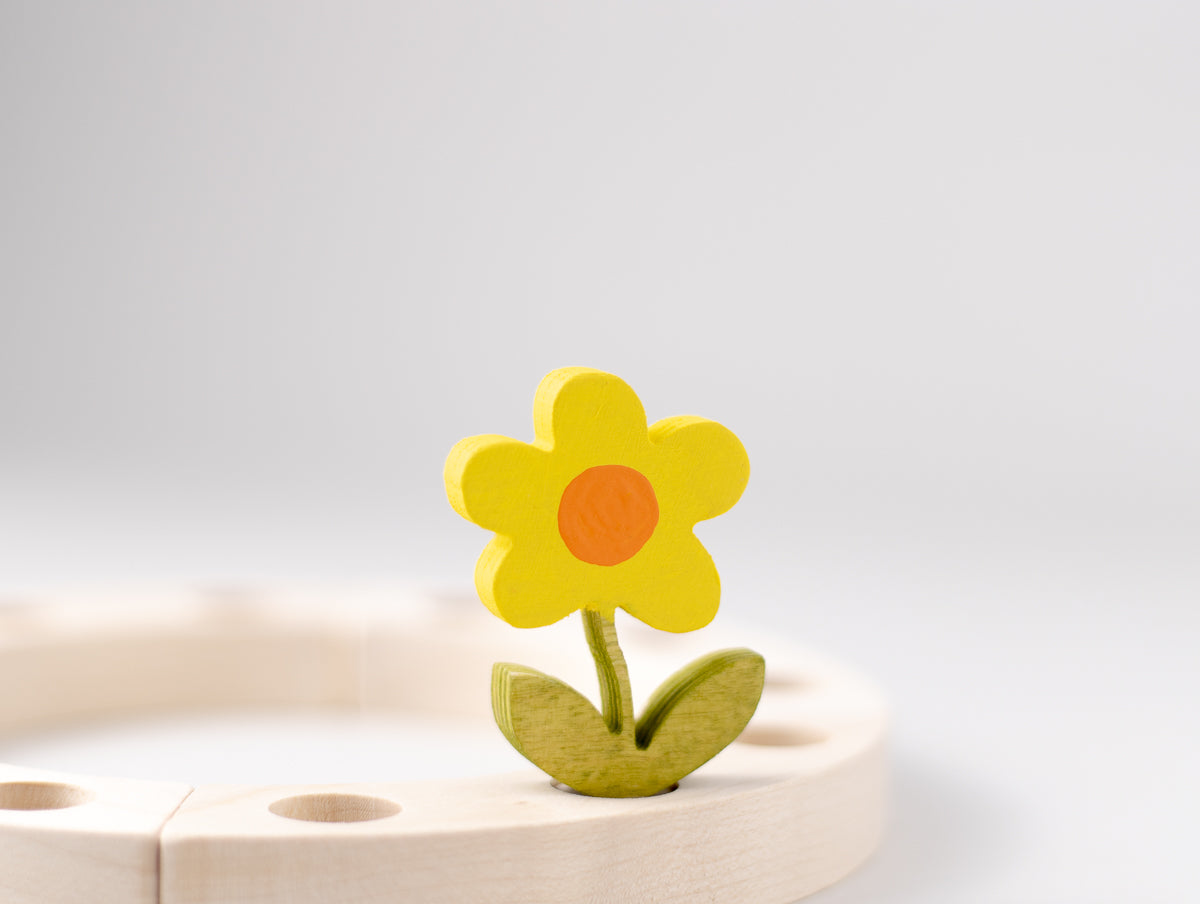 Steckfigur Sommerblume gelb