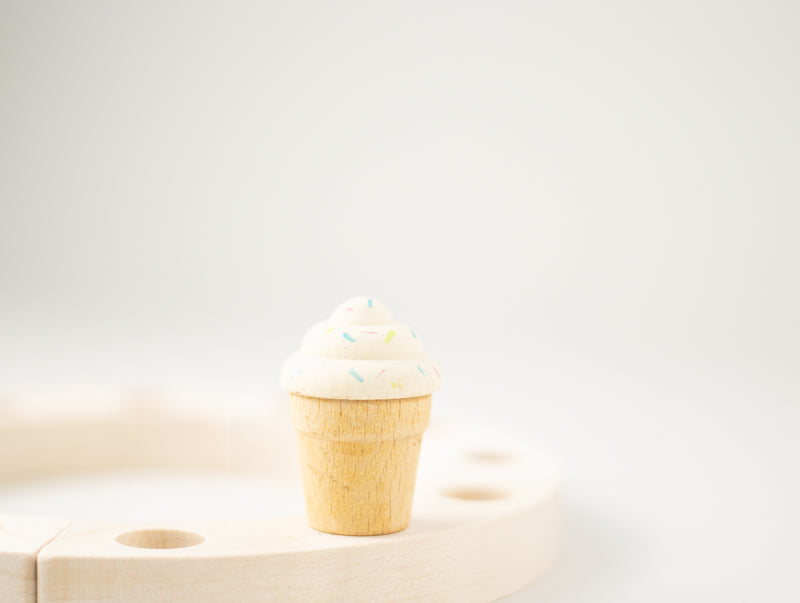 Steckfigur Eisbecher - Vanilleeis Streusel