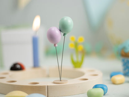 Steckfigur Luftballons mint/rosa
