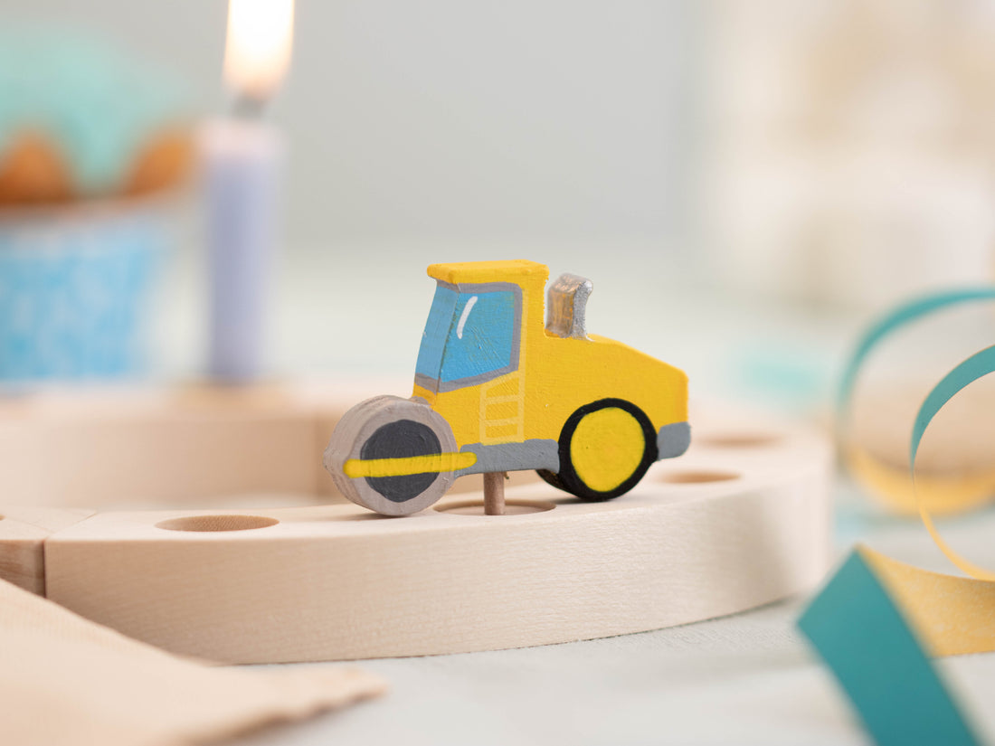 Steckfigur Walzenfahrzeug