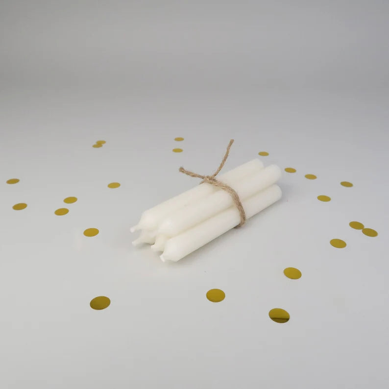 Geburtstagskerzen 5er Set - elfenbein