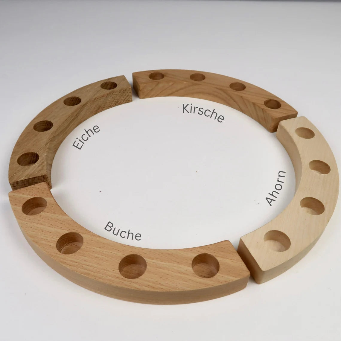 Geburtstagskranz aus 4 Holzarten