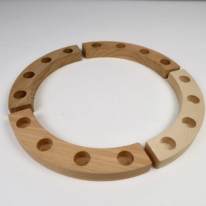 Geburtstagskranz aus 4 Holzarten