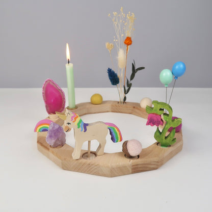 Steckfigur Einhorn - Natur