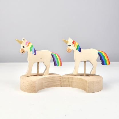 Steckfigur Einhorn - Natur