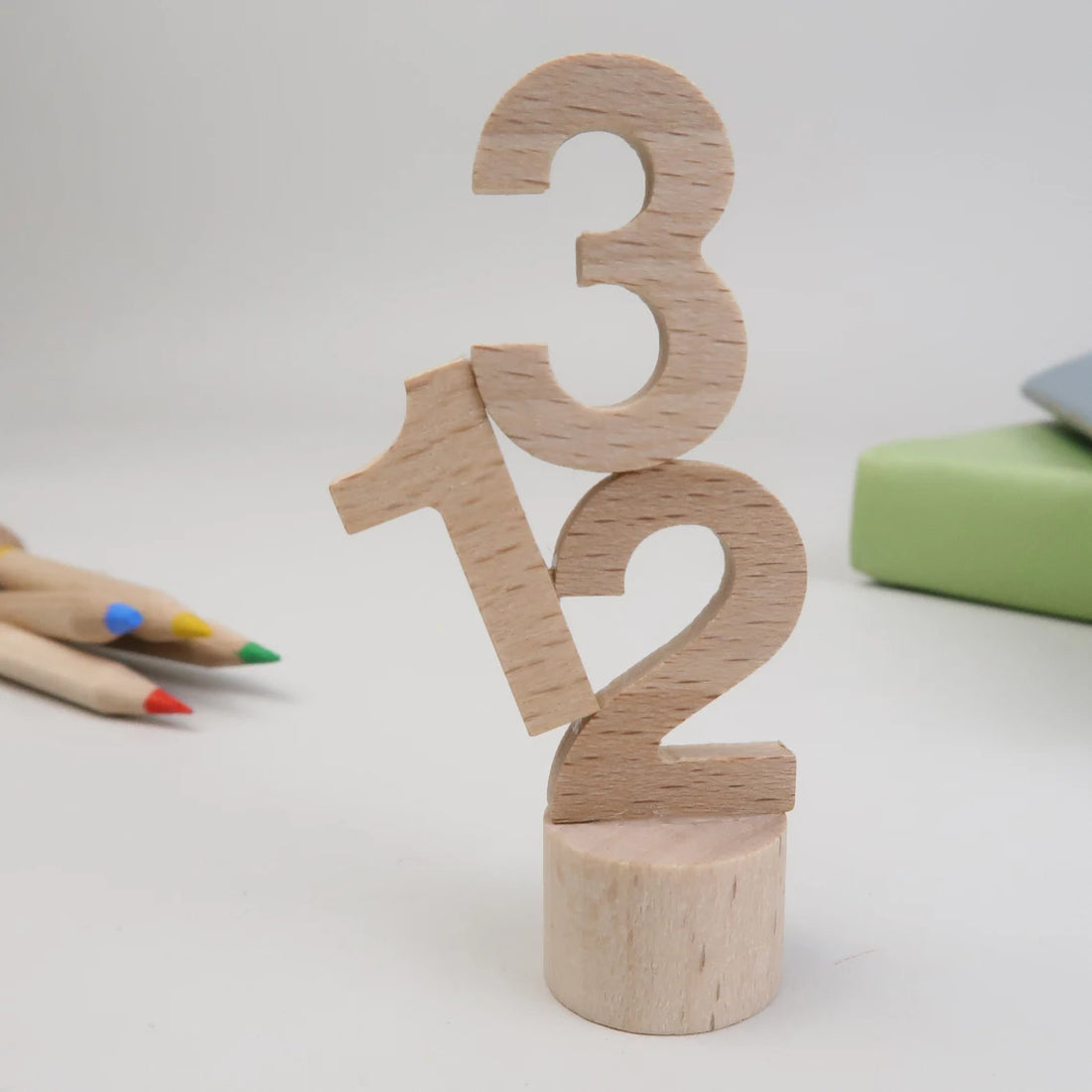 Steckfigur Zahlen 123 Einschulung