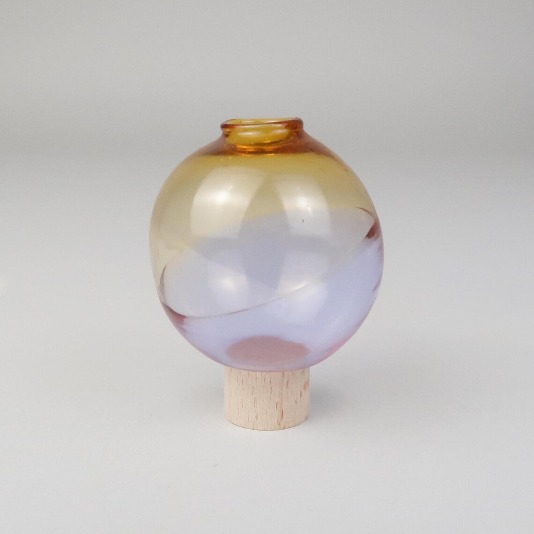 Steckfigur Mini Glasvase - orange rosa