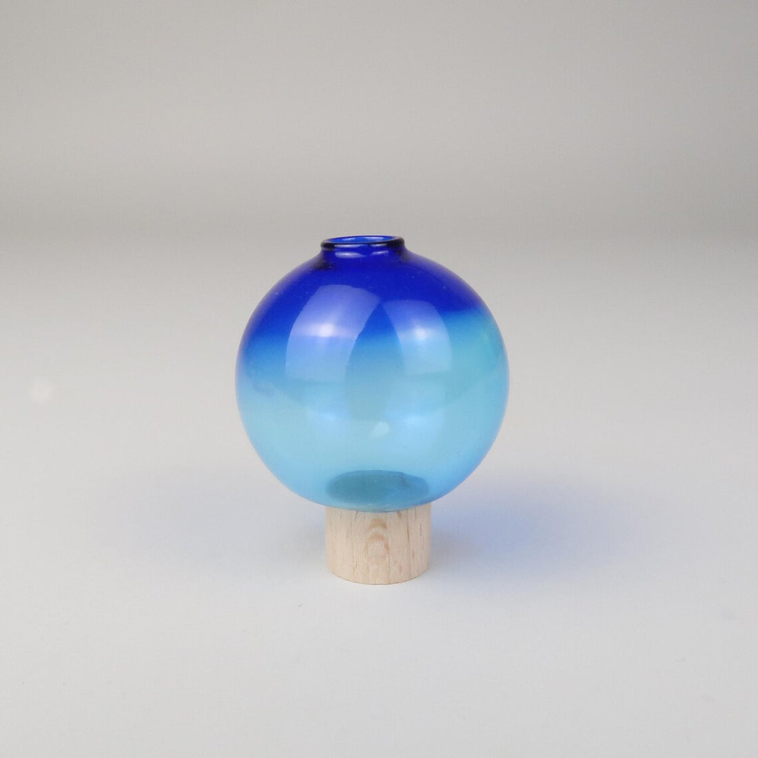 Steckfigur Mini Glasvase - blau türkis