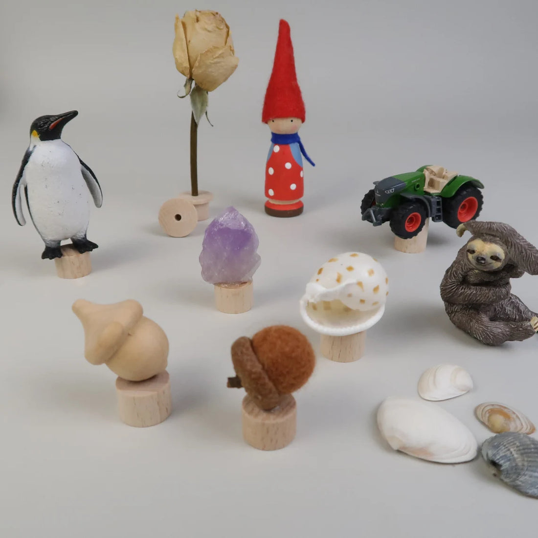 Steckfuß für DIY Steckfiguren - 20er Komplett-Set