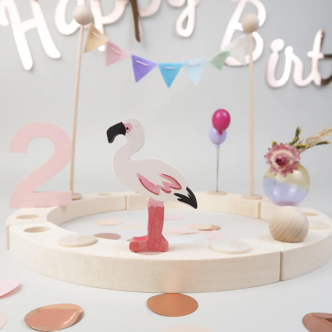 Steckfigur Flamingo - Zartrosa