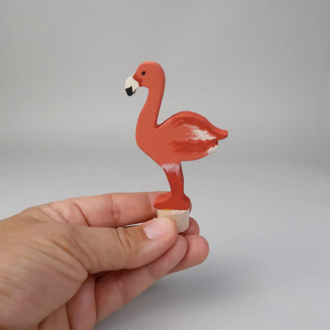 Steckfigur Flamingo - Korallfarbe