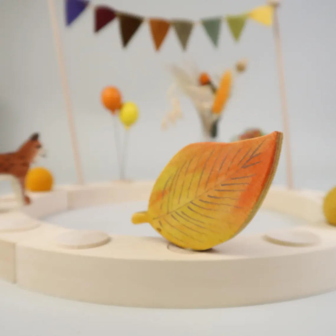 Steckfigur Herbstblatt - Eiche,Buche,Linde