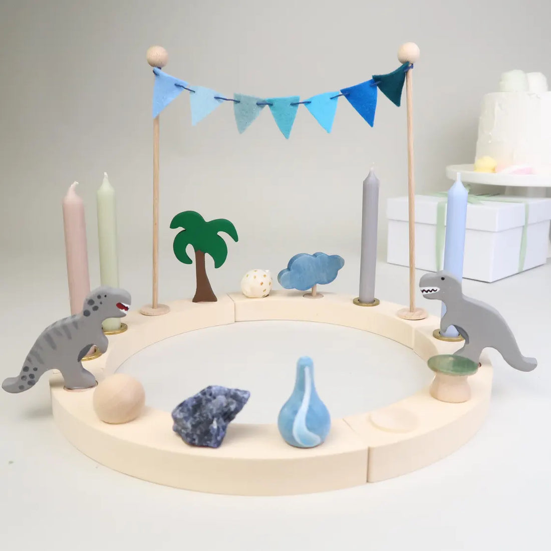 Steckfigur T-Rex grau