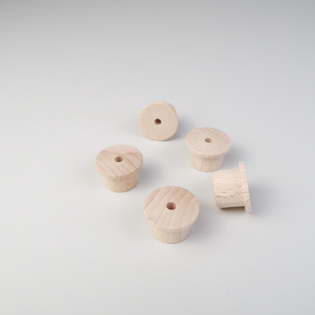 Steckfuß mit Loch für Steckfiguren mit Rand - 5er/10er Set