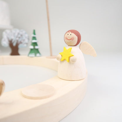 Steckfigur Engel mit Stern