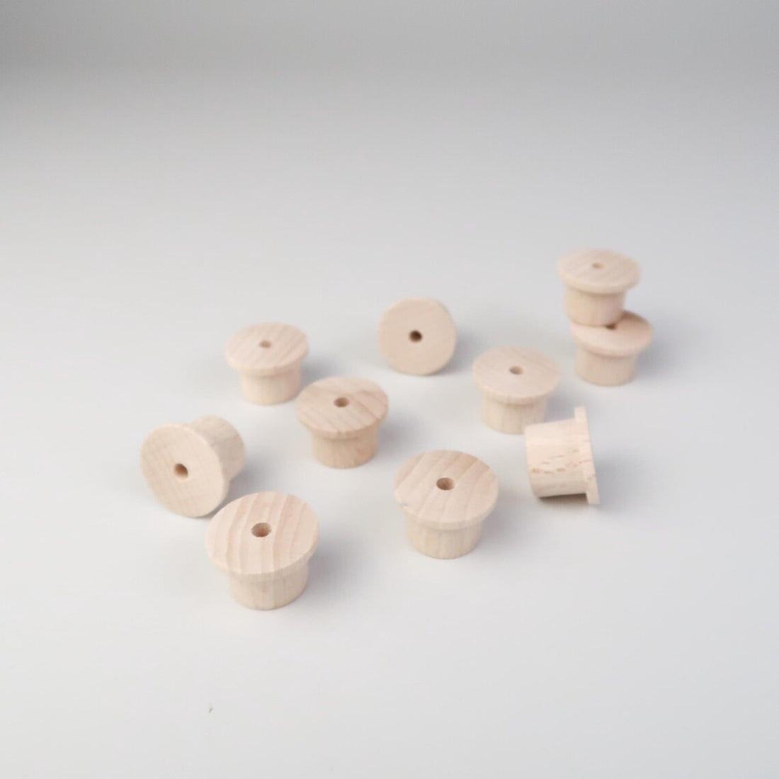 Steckfuß mit Loch für Steckfiguren mit Rand - 5er/10er Set