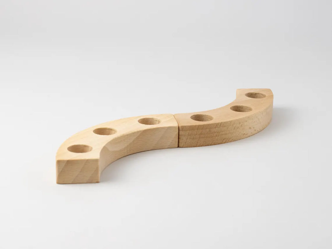 Kleiner Geburtstagskranz aus Buchenholz