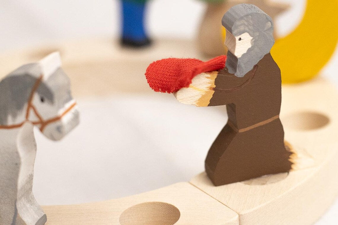 Steckfiguren Set Sankt Martin mit Bettler