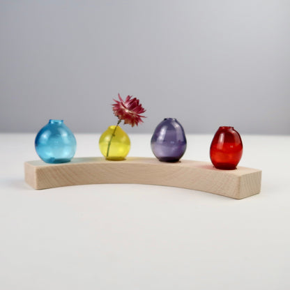 Steckfigur Bunte Minivase - GELB