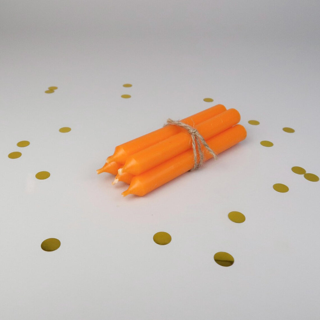 Geburtstagskerzen 5er Set - orange