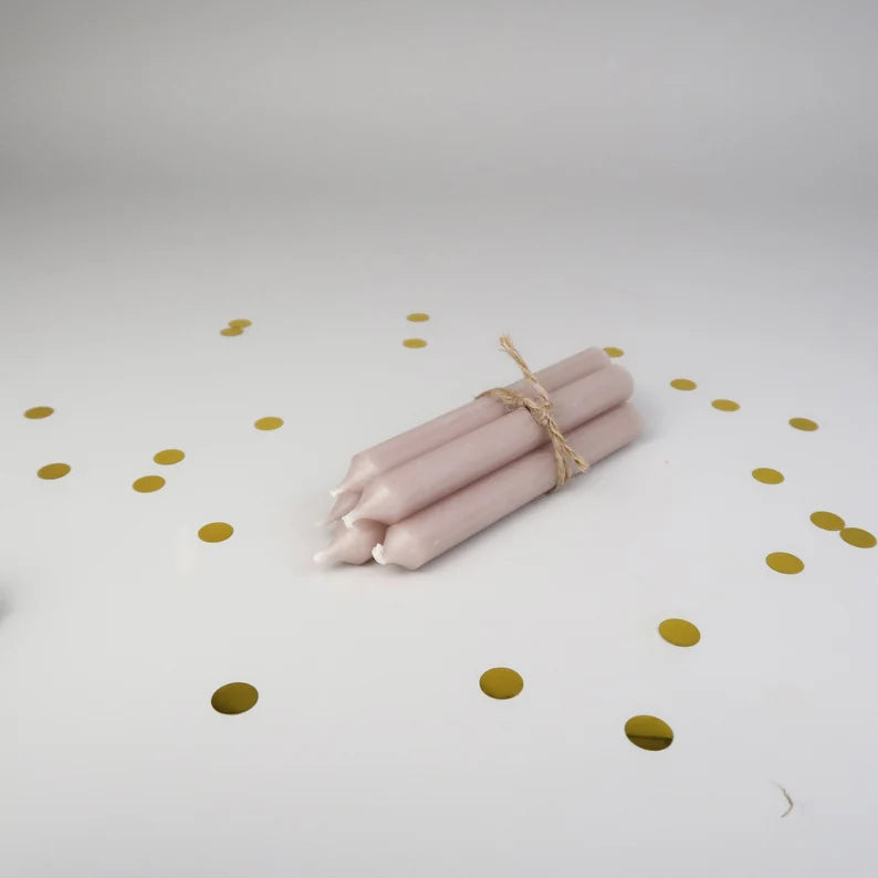 Geburtstagskerzen 5er Set - taupe