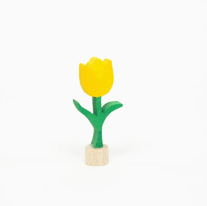 Steckfigur Tulpe gelb
