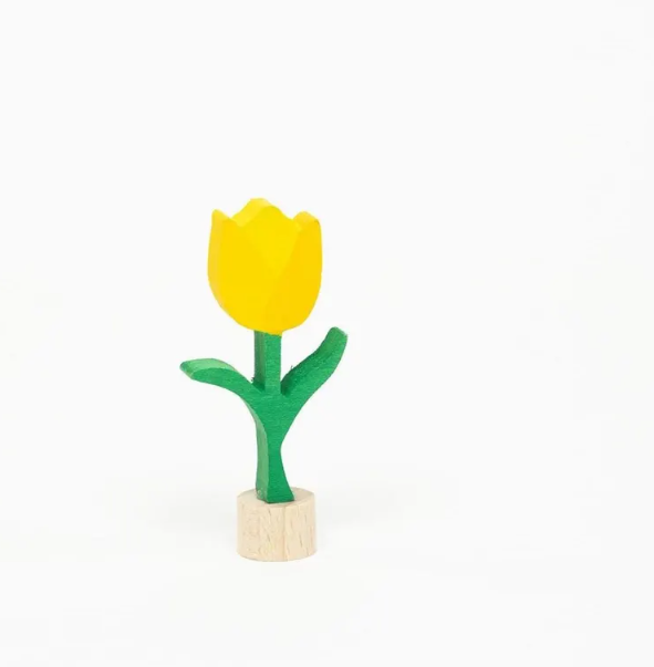 Steckfigur Tulpe gelb
