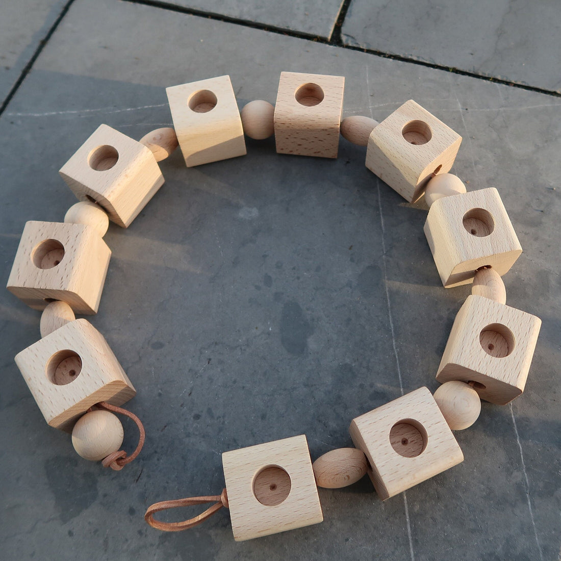 Geburtstagswürfel aus Holzwürfel