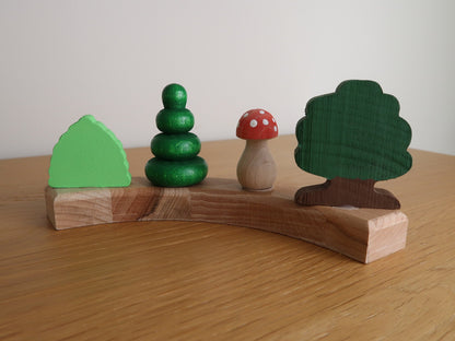 Steckfigur Wald - kleiner Fliegenpilz