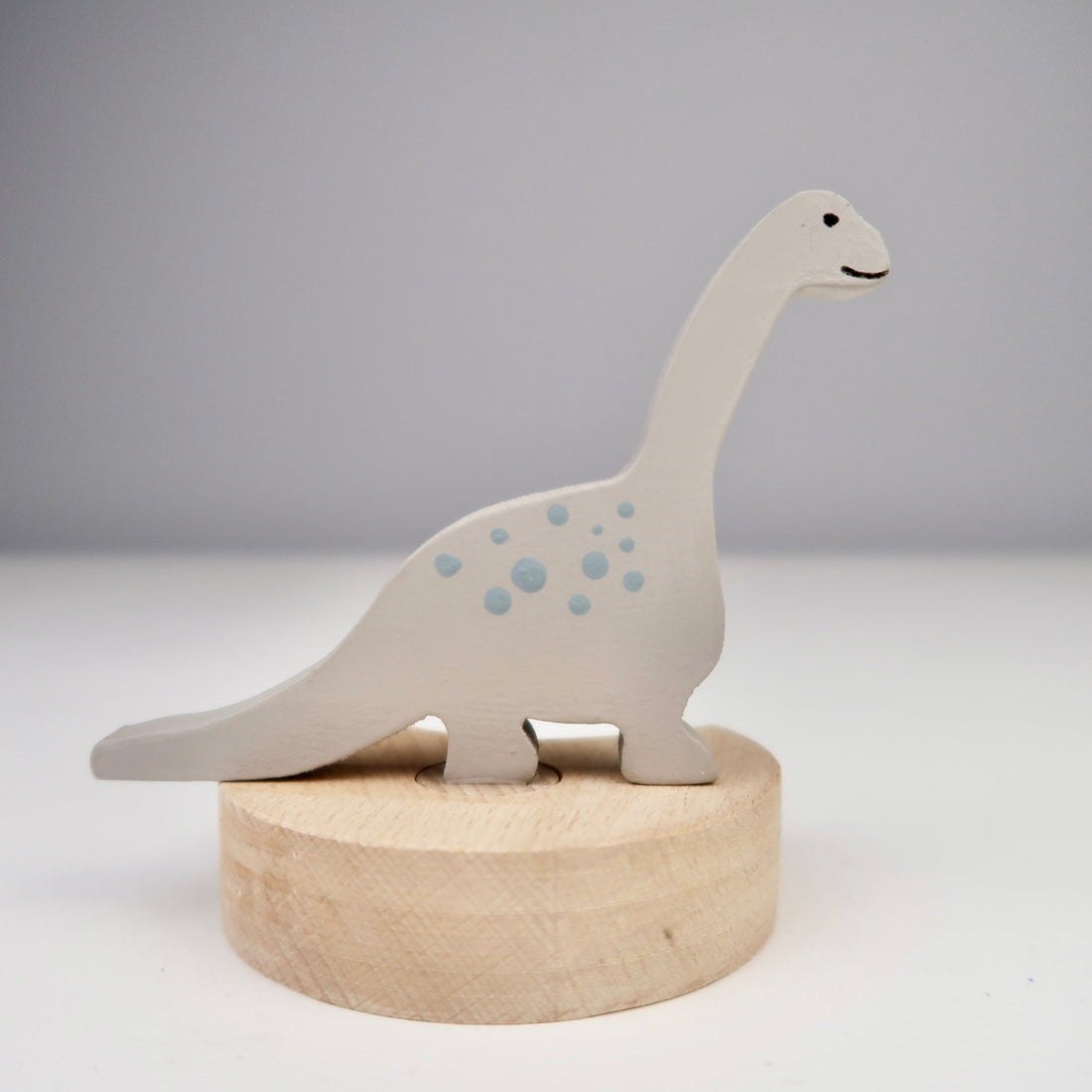 Steckfigur Langhals Dino - Grau
