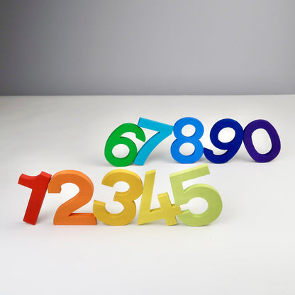 Zahlenstecker Set bunt für Geburtstagskranz