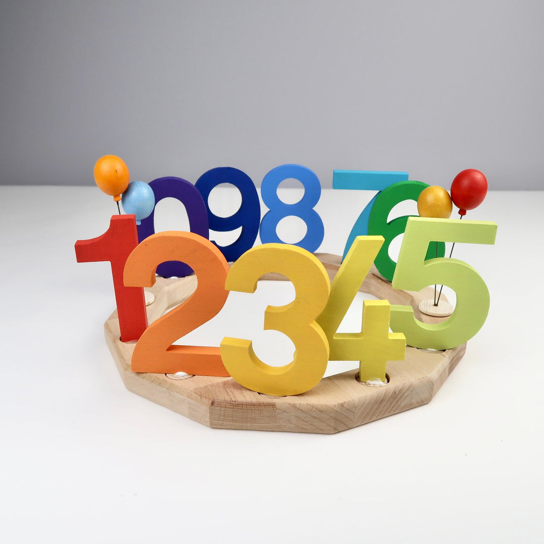 Zahlenstecker Set bunt für Geburtstagskranz